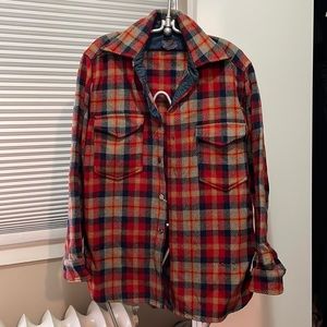 Pendleton plaid wool shirt M